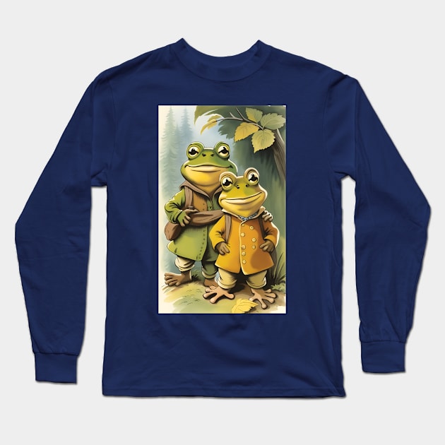 Frog And Toad Best Friend Long Sleeve T-Shirt by Vakian